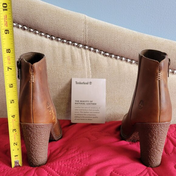 Timberland Peep Toe Cut Out Ankle Bootie - Size 6 - Picture 2 of 5